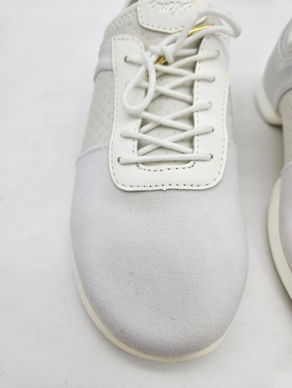 Fuego Split-Sole Womens Sneakers White Sz 7.5
